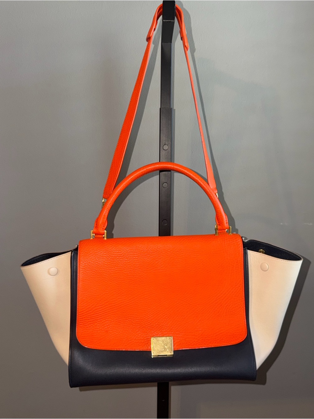 Celine leather trapeze Tricolor